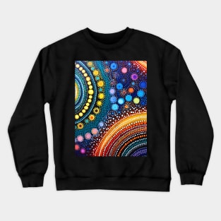 Explore the Cultural Depth: Australian Aboriginal Art and Unique Visual Traditions Crewneck Sweatshirt